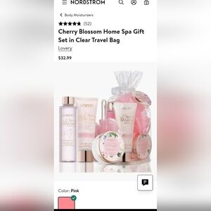 Lovery Cherry Blossom Home Spa Gift Set - Pink